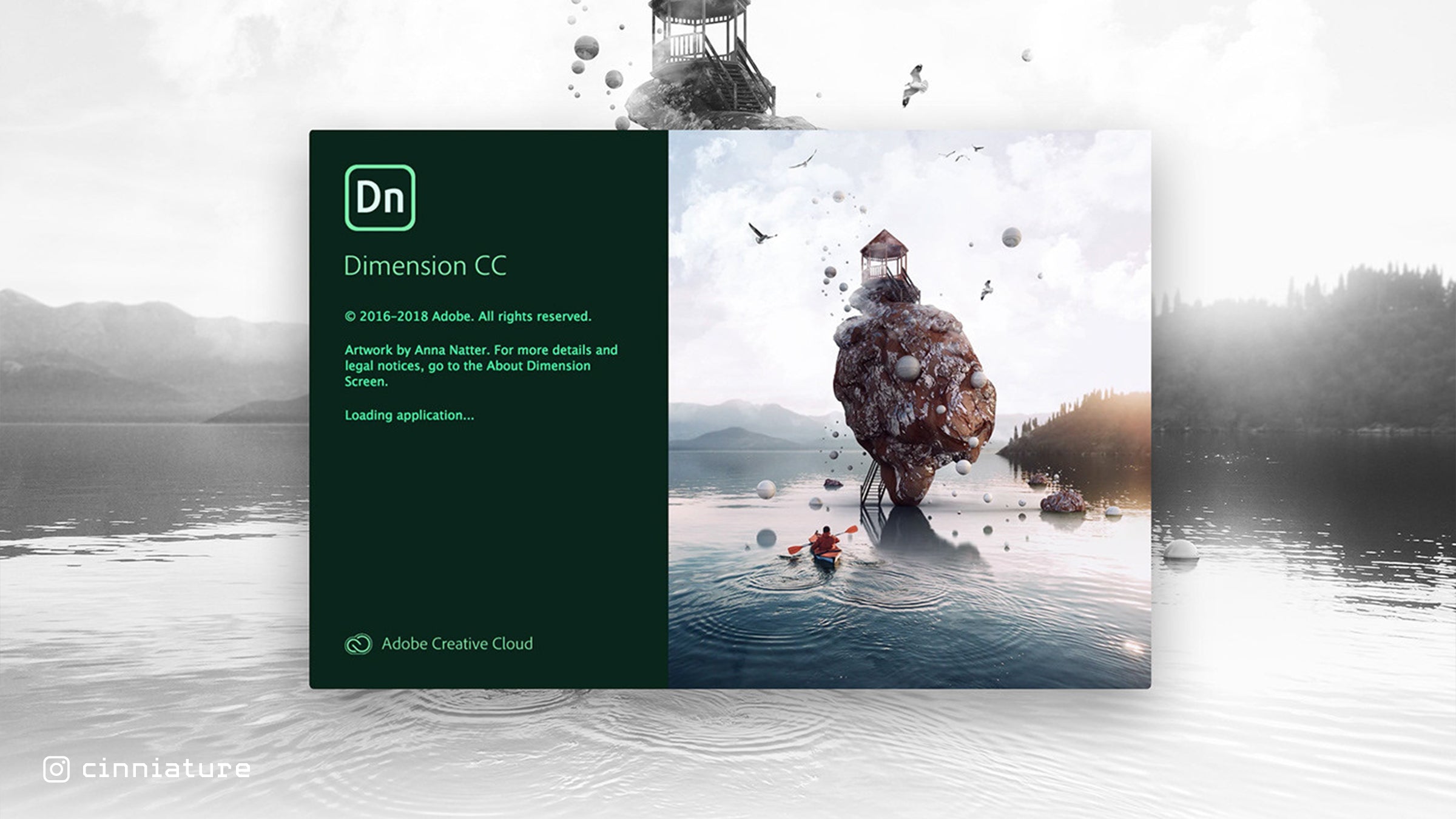 Adobe Dimension Splash Screen by Anna Natter