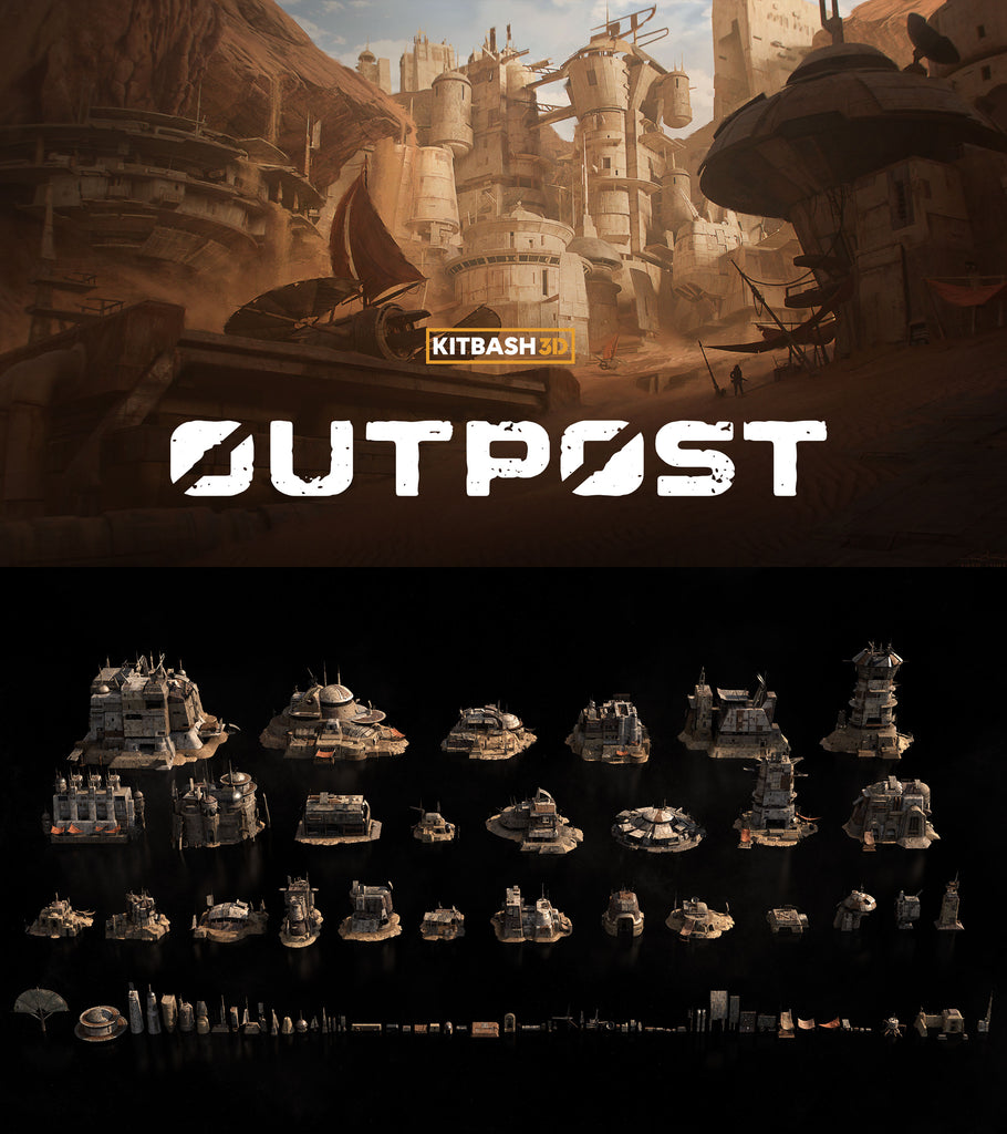 outpost 3d asset pack by kitbash3d
