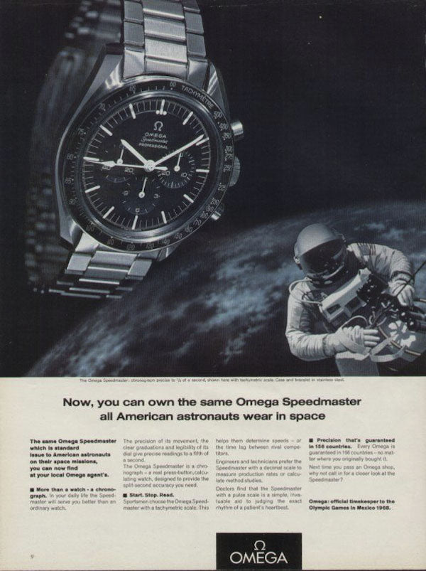 Omega Speedmaster Moon Landing Advertisment