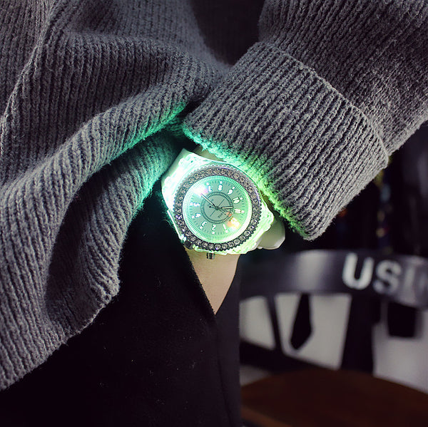 cool luminous watch with lights