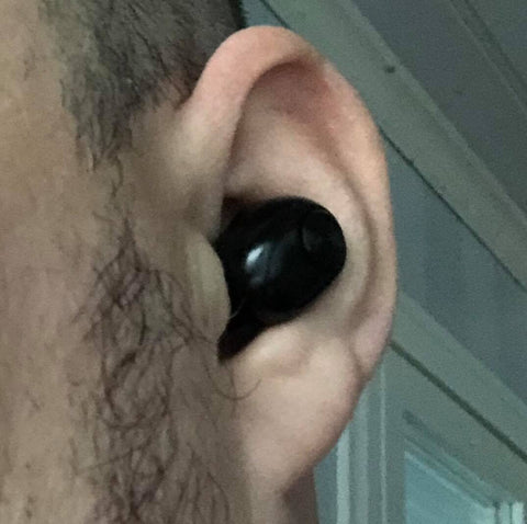 wireless earbuds in the ear