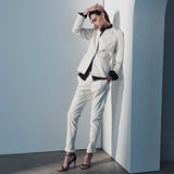 Dianne Leather Pants - Winter White