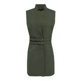 Eloise Three Quarter Vest - Olive