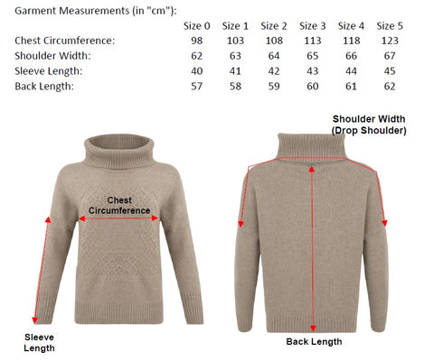 Jordyn Measurement Chart