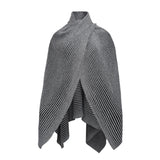 Molly Knitted Rib Wrap - Monochrome