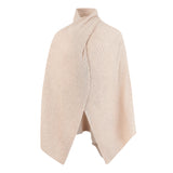 Molly Knitted Rib Wrap - Creme Brulee