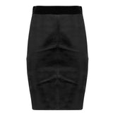 Trivett Leather Skirt - Jet Black