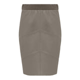 Trivett Leather Skirt - Chinchilla