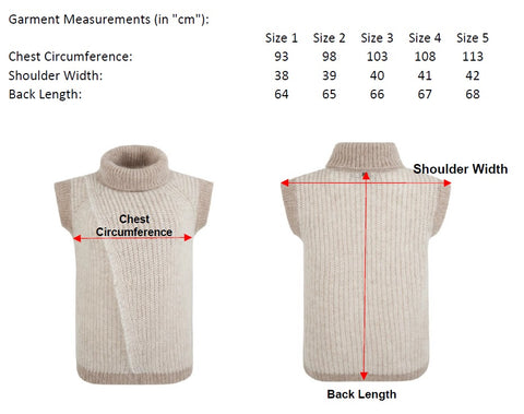 Vera Measurement Chart