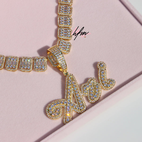 icy custom name necklace