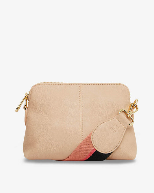 Elms+King - Brooklyn Crossbody - Tan Pebble - Multi Strap – Behind