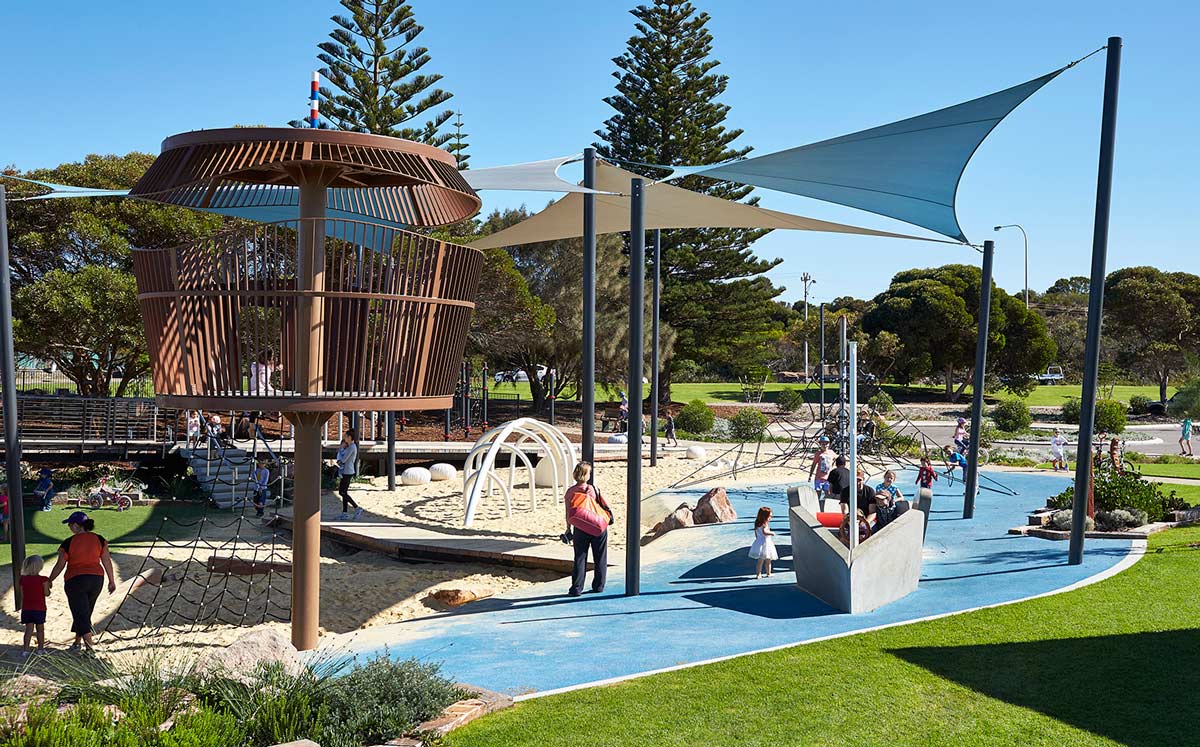 long tanker jetty kids play park in  Esperance