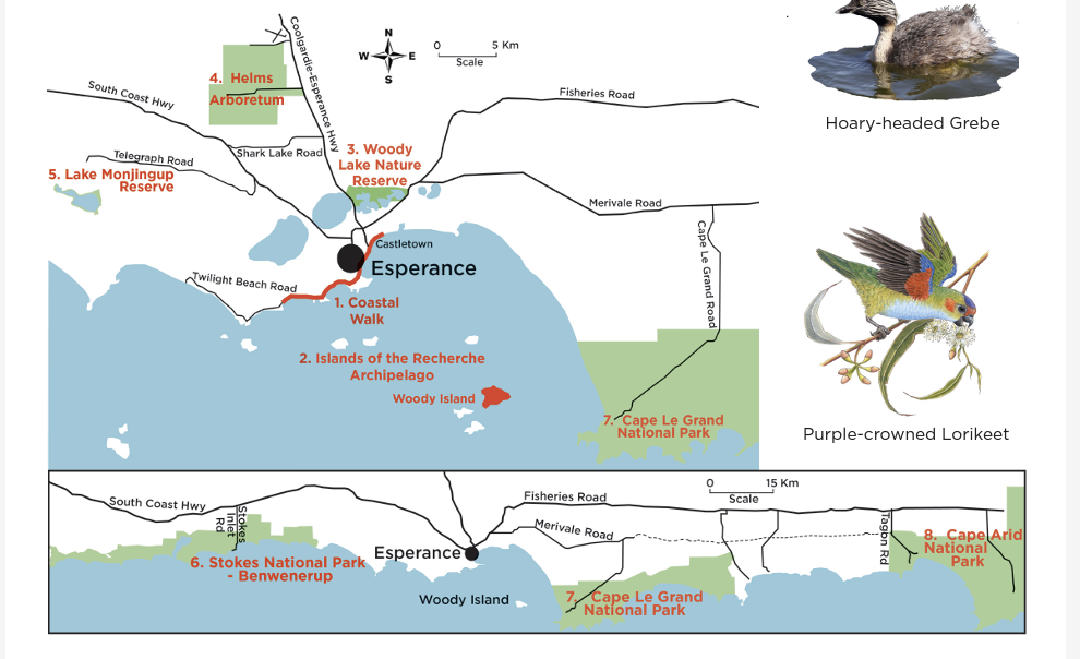 wetlands map of Esperance 