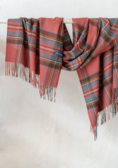 Scottish Scarf Style Edit: Brushed Wool Tartan Scarf