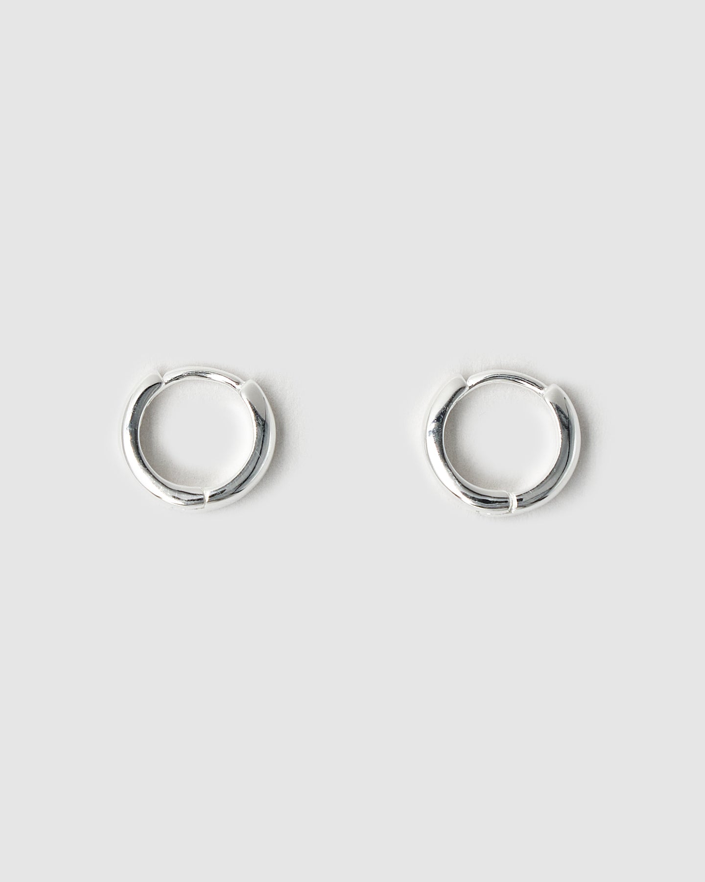 Mini Chunky Silver Hoop Earrings The ICONIC