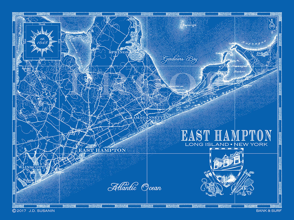 Map Of East Hampton NY Custom Maps Bank And Surf   EastHamptonSurveyors 1200x 