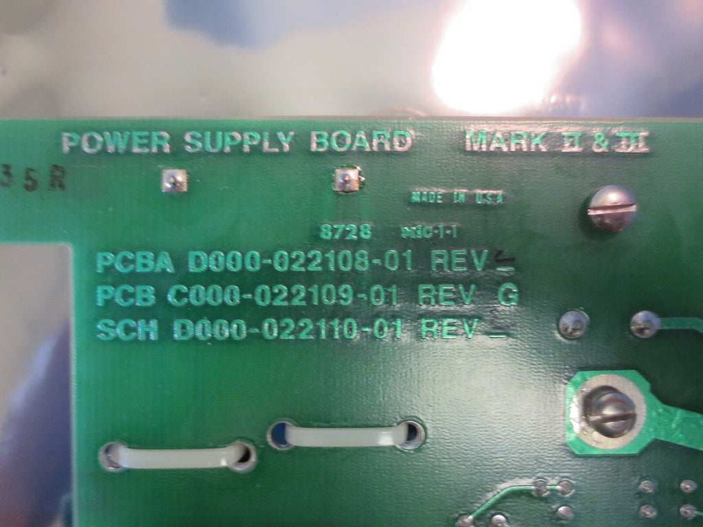 Ramsay Technologies 033684 Power Supply Board Mark II & III 000-022108 ...