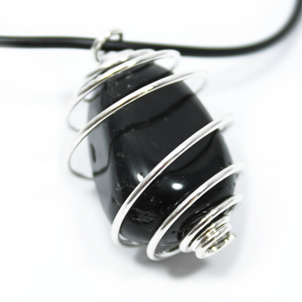 rebrand obsidian necklace