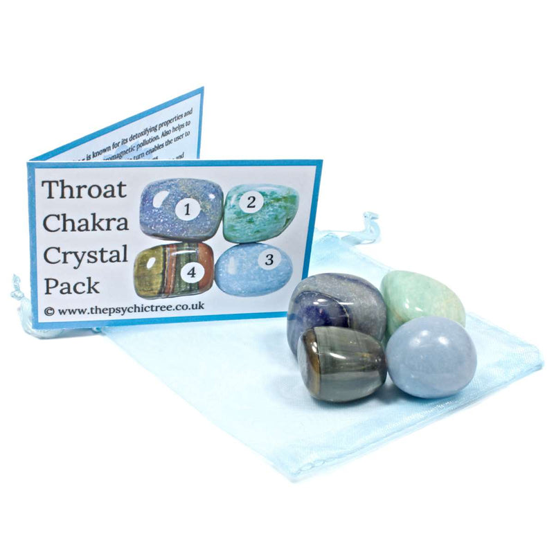 Throat Chakra Healing Crystal Pack The Psychic Tree