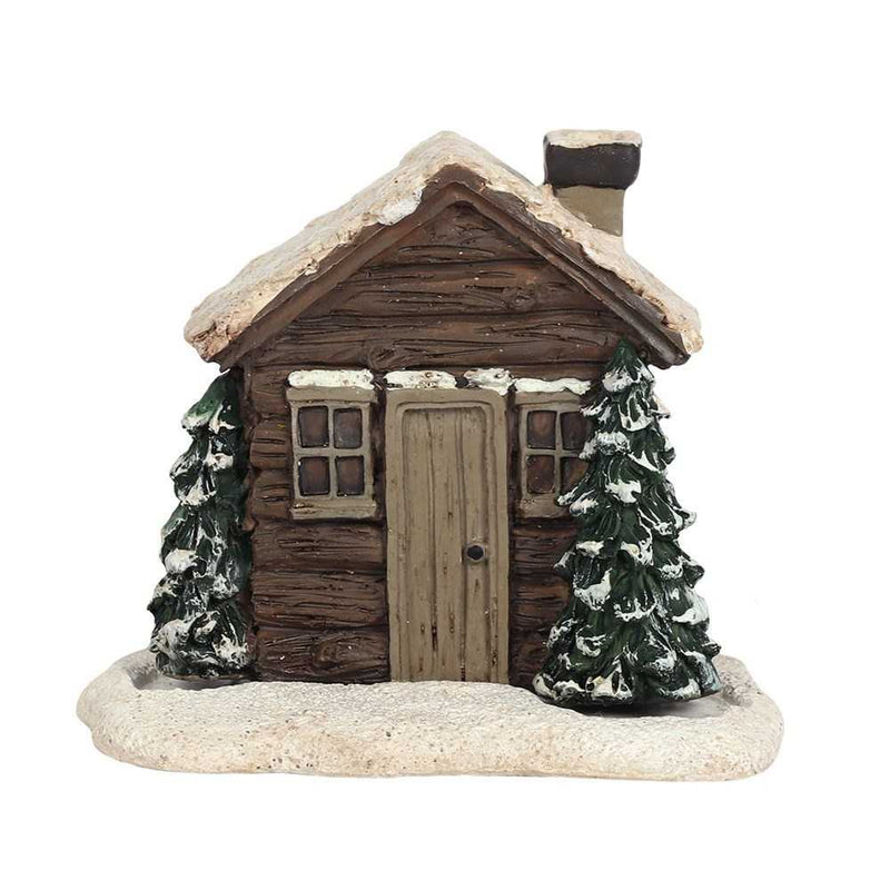 Winter Log Cabin Incense Cone Burner The Psychic Tree