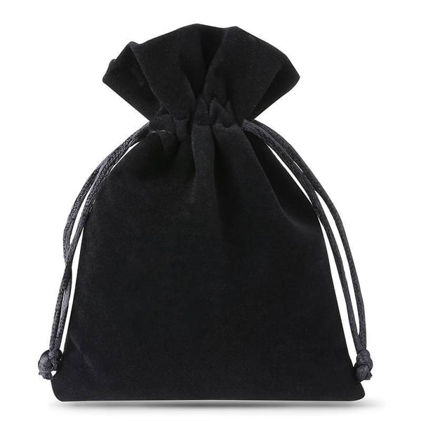 Small Black Velvet Bag 8 x 10cm