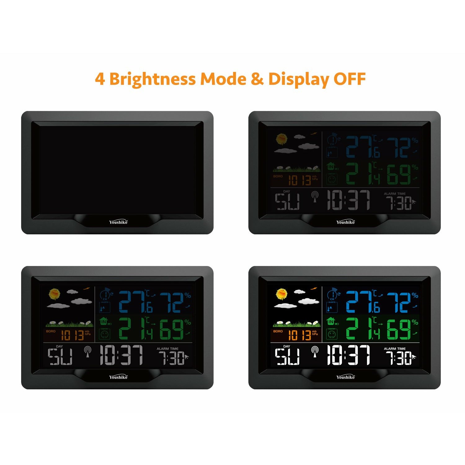 radio clock temperature