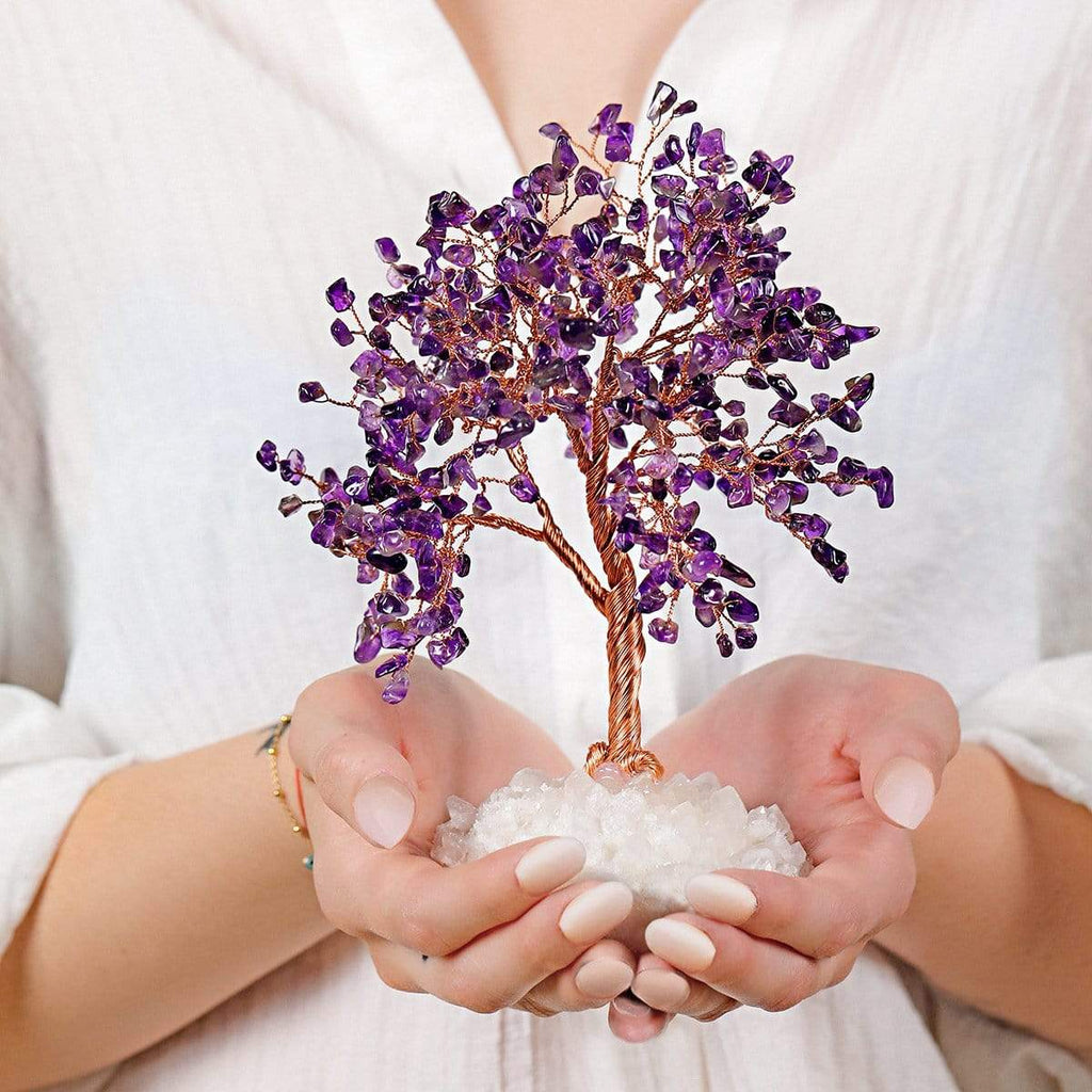 Grounded in Spirituality - Amethyst Stone Feng Shui Tree