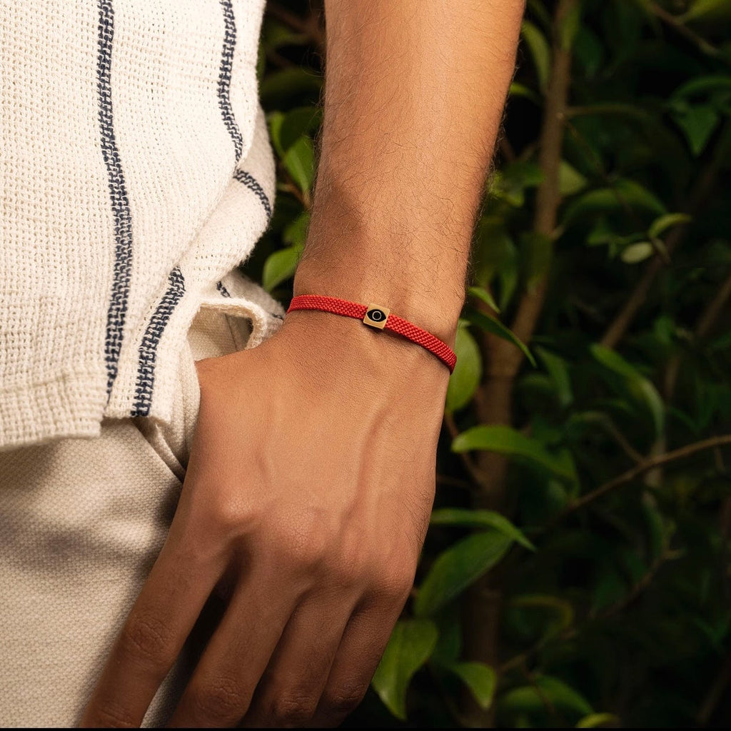 Karma and Luck Ethereal Insight - Evil Eye Red String Bracelet: Red