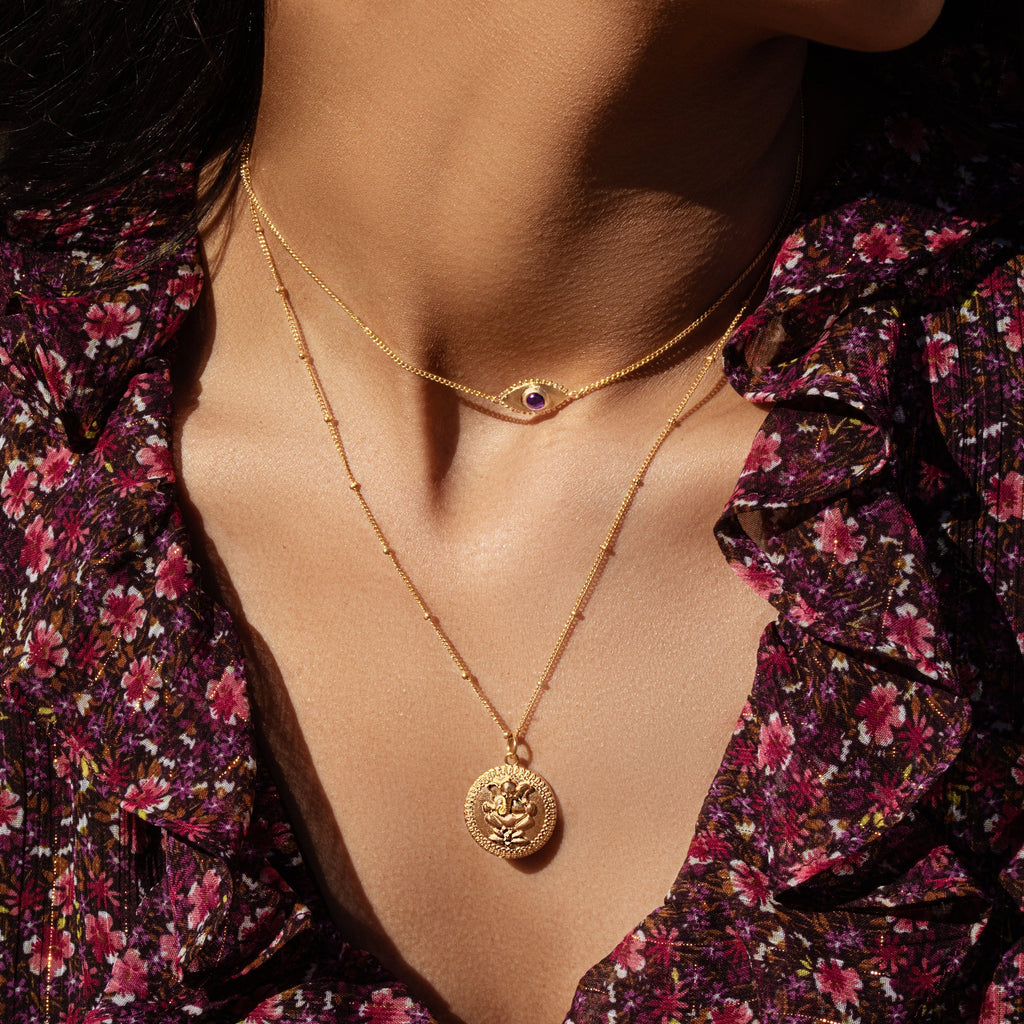 Spiritual Understanding - Ganesha Medallion Necklace