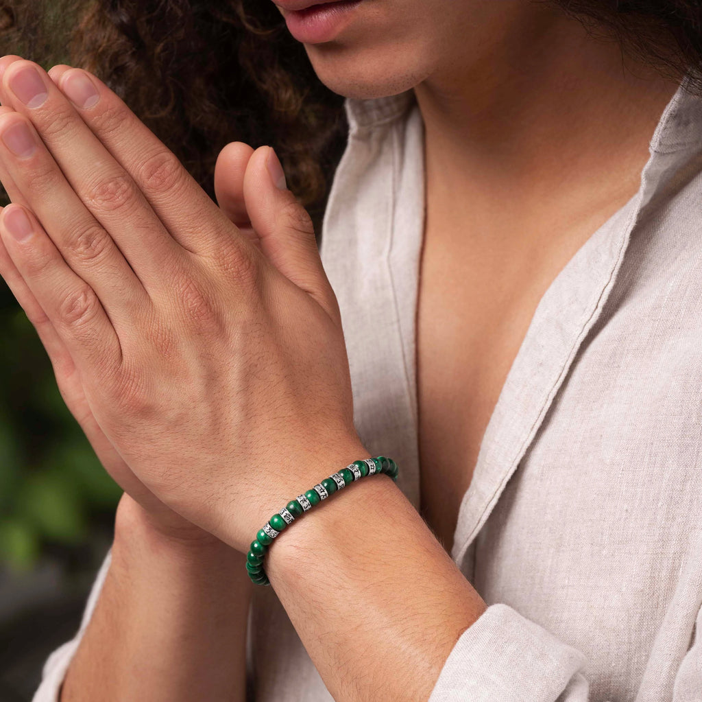 Compassionate Mind - Malachite Mantra Bracelet