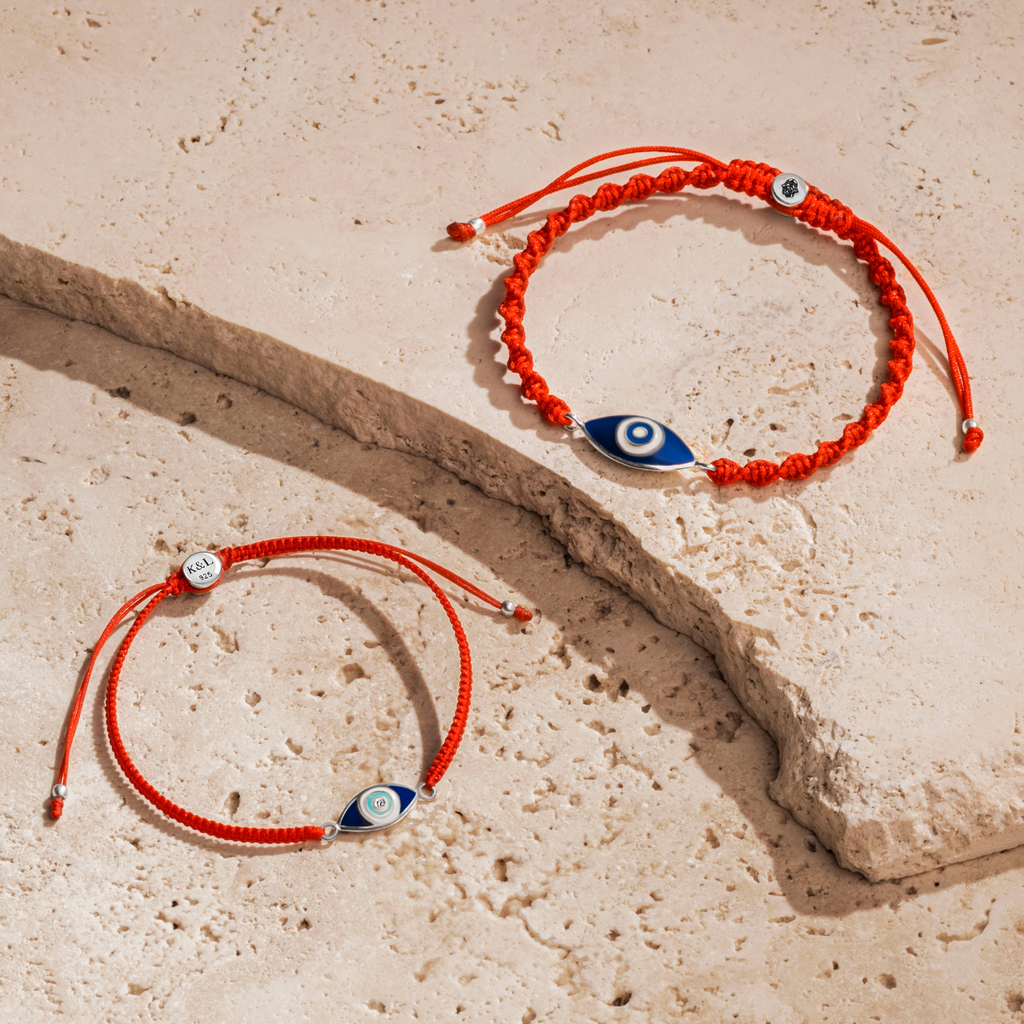 Red Braided String Bracelet For Men | JAXXON