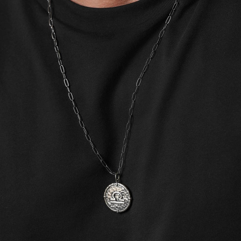 Signs the Zodiac Libra Men's Necklace