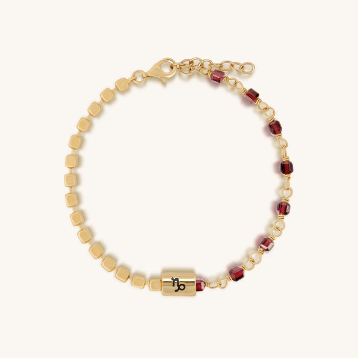 Picture of Humble Ambition Garnet Capricorn Bracelet