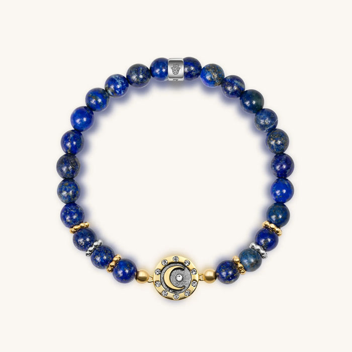 Picture of Illuminating Energy - Lapis Moon Charm Bracelet
