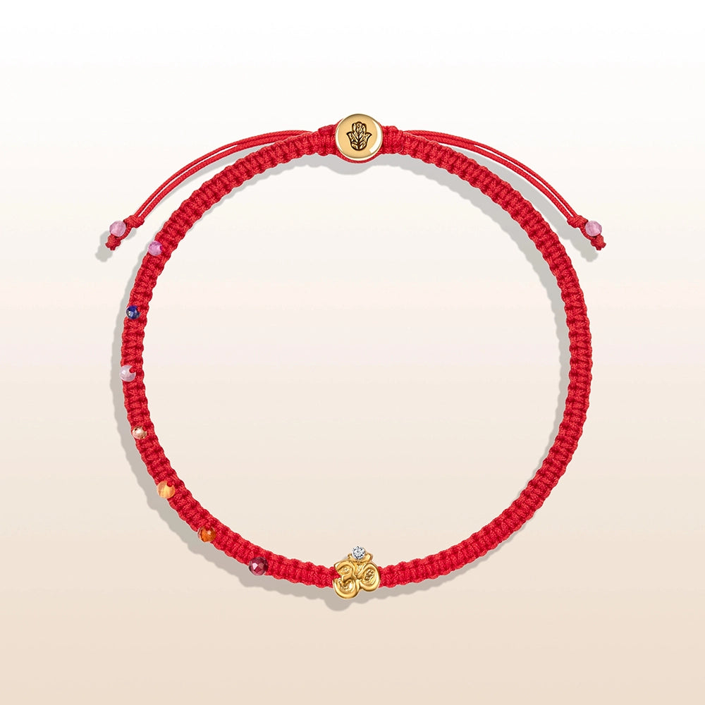 Beat Anxiety - Red String Amethyst Evil Eye Charm Bracelet