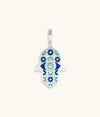 Picture of Safe & Sound - Silver Patterned Hamsa Charm