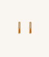 Picture of Activated Bliss Orange Gold Hoop Earrings