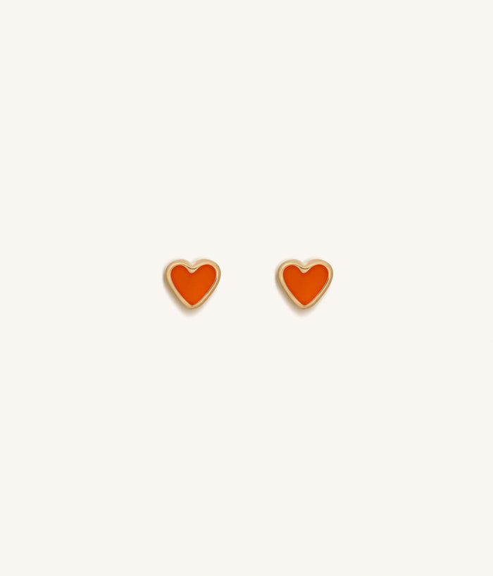 Picture of Unwavering Support Red Heart Earrings