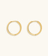 Picture of Flow of Energy - Gold Hoop Earrings