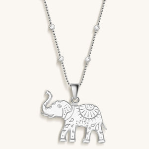 Wise Guardian - Elephant Charm Necklace - Karma and Luck