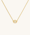 Picture of Centered Mindset Lotus Mother of Pearl Necklace