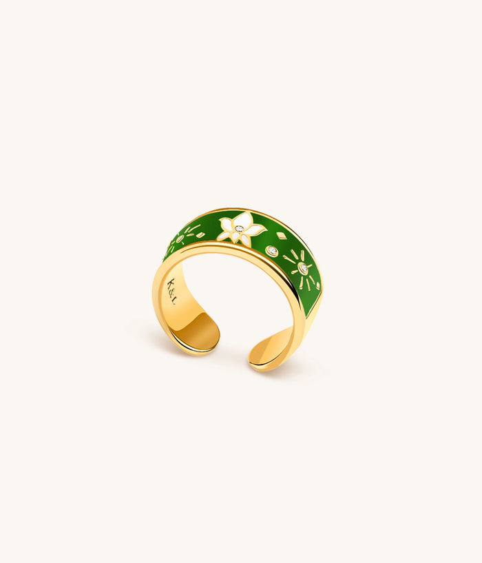 Picture of Joyous Light - Diamond & Peridot Ring