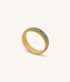 Picture of Brilliant Elegance Turquoise Gold Ring