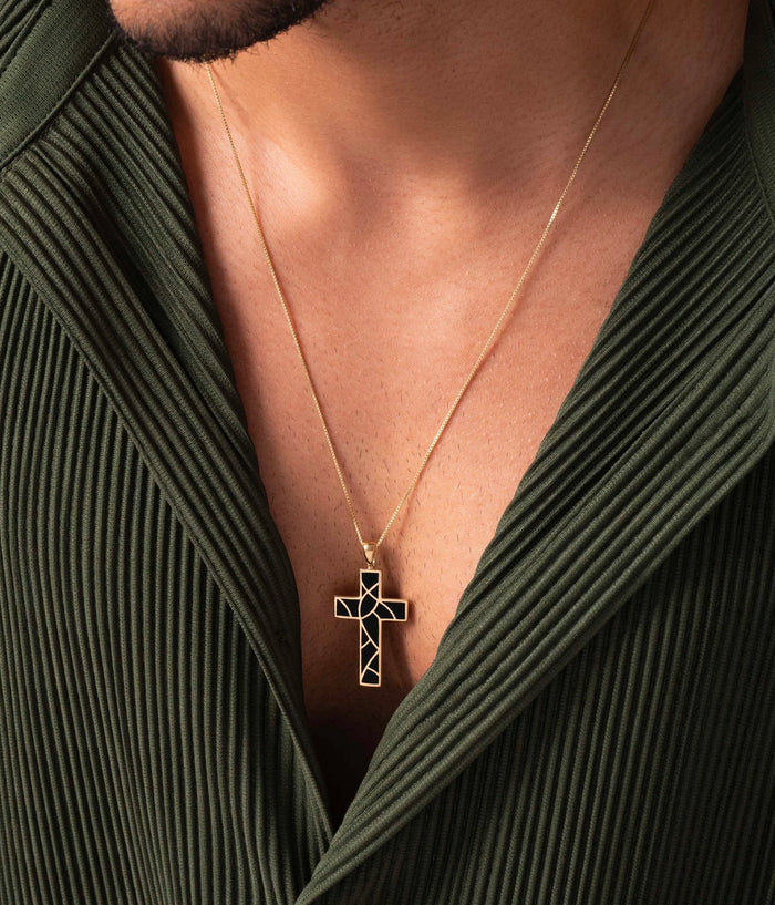 Picture of Miraculous Faith Cross Pendant Necklace