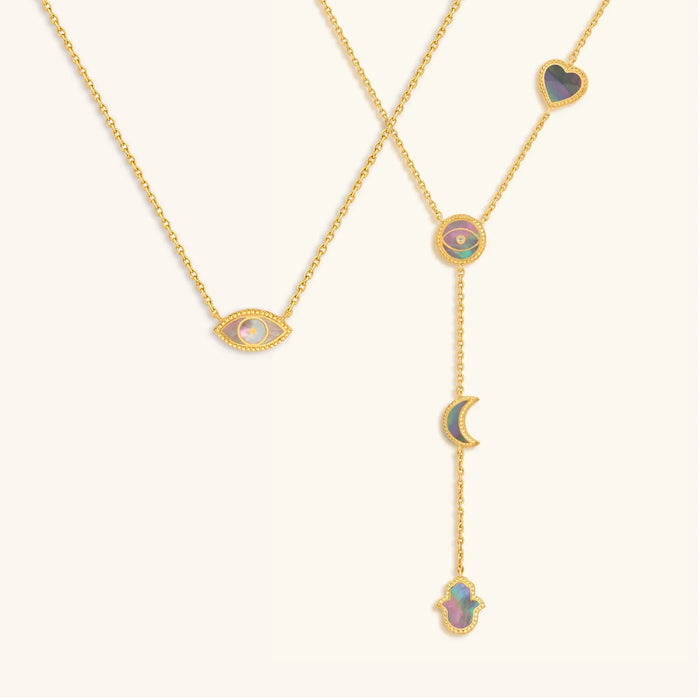 Picture of Gentle Touch Mother of Pearl Necklace Set