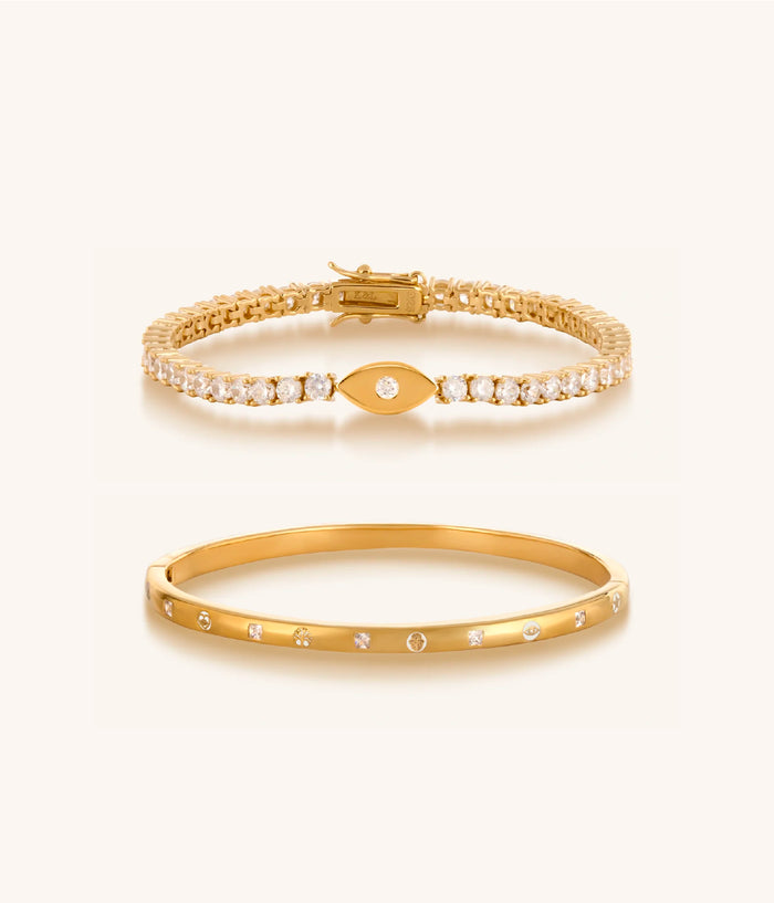 Picture of Gold Power Two Bracelet Set