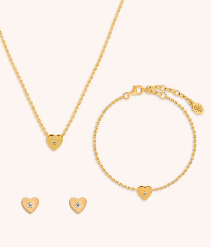 Picture of Adorned in Love Diamond Heart Set