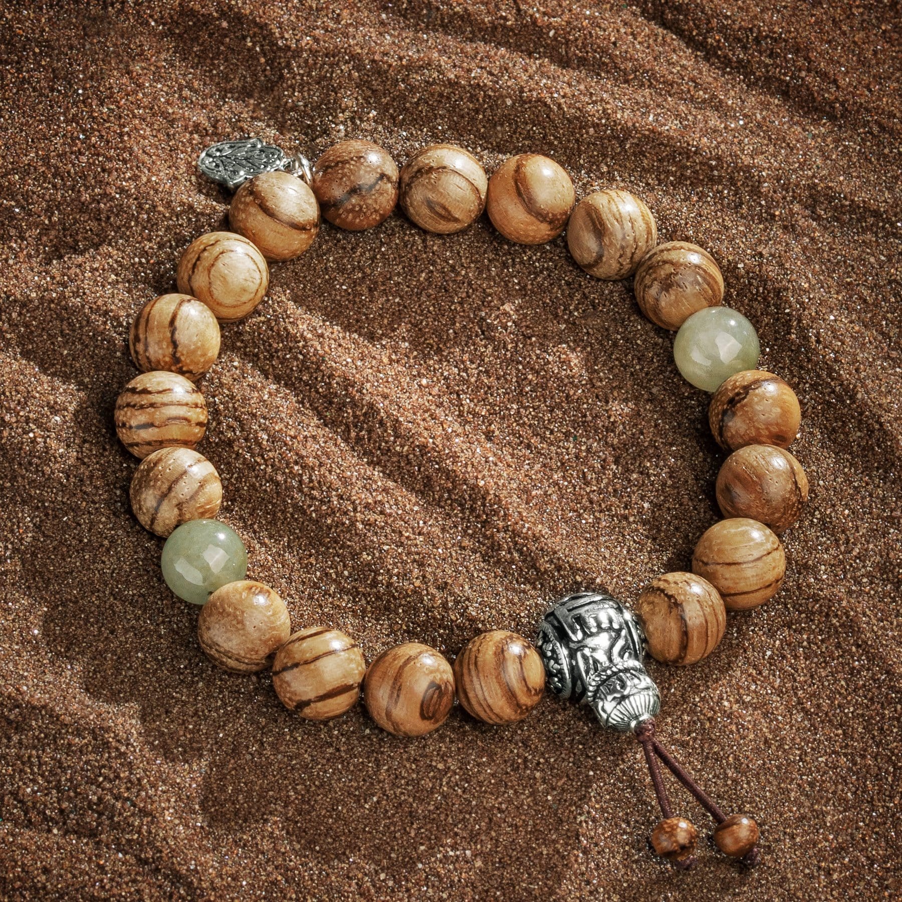 Karma and Luck  Bracelet  -  Healing Journey Jade Bead Bracelet