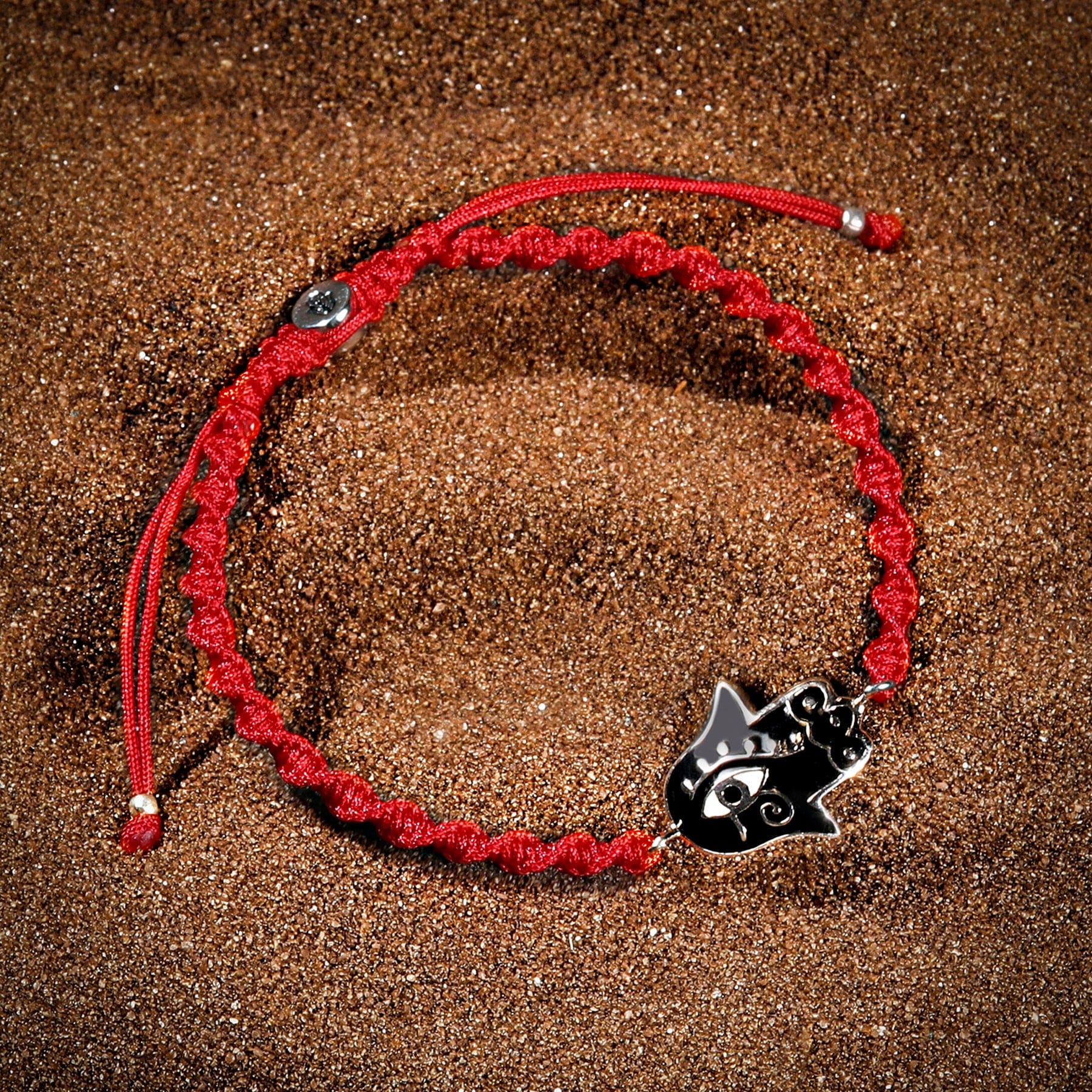 Karma and Luck Ethereal Insight - Evil Eye Red String Bracelet: Red