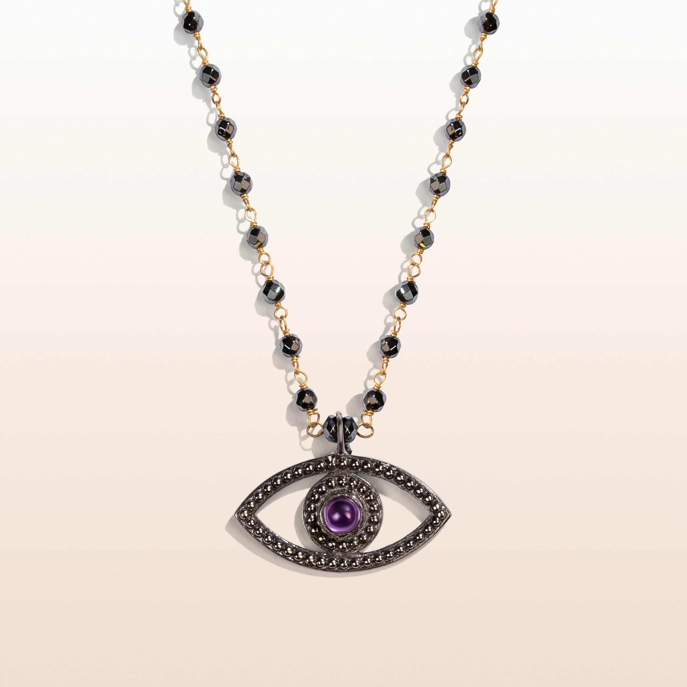 Witch Evil Eye Purple & Orange